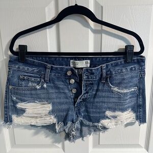 Abercrombie & Fitch Distressed Denim Short